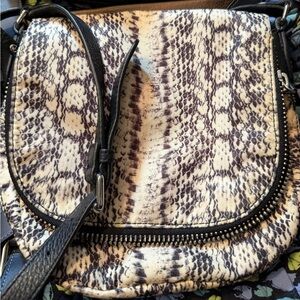 Vince Camuto Snake Skin Print Crossbody Bag